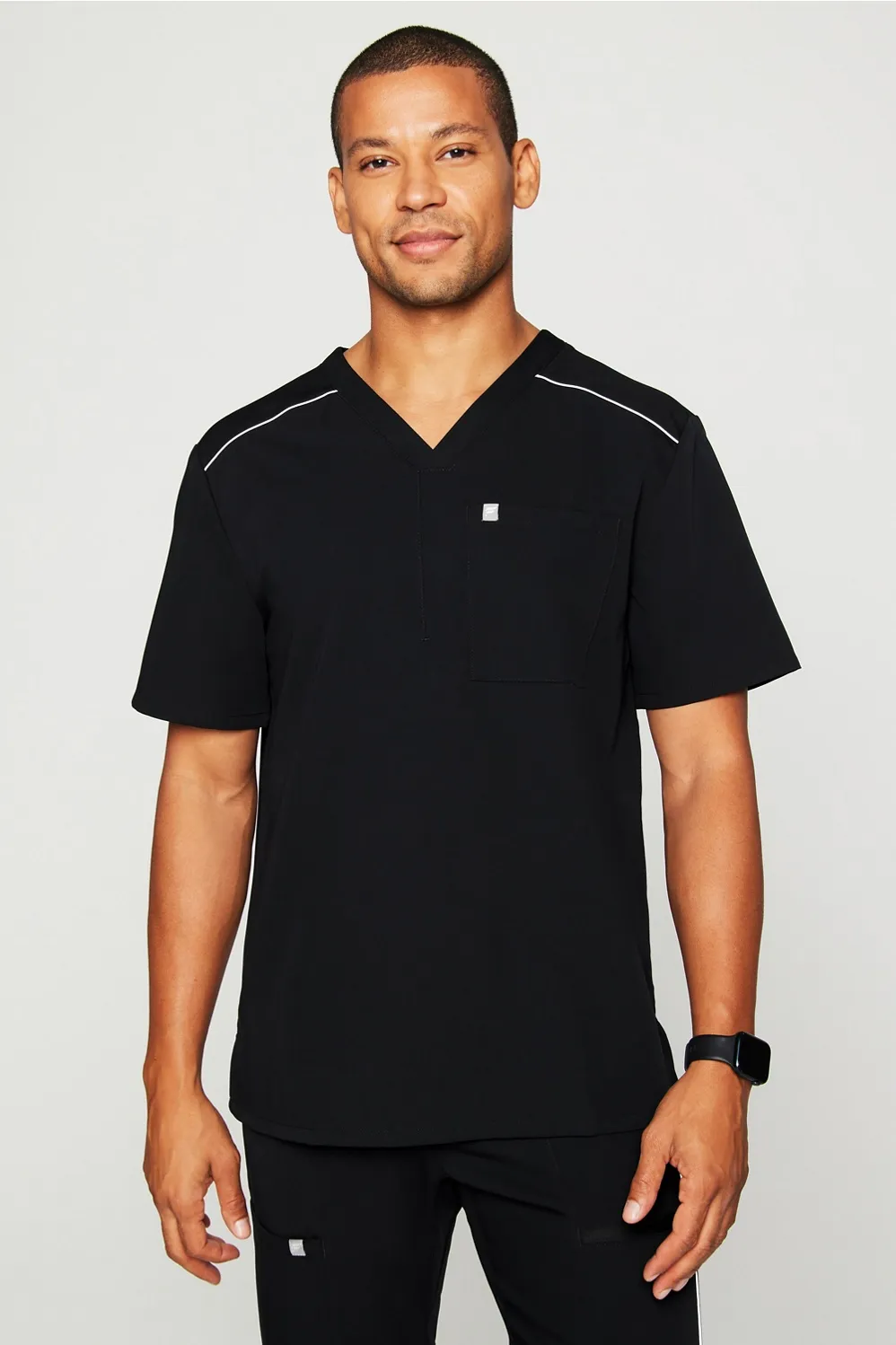 Helix 1-Pocket Scrub Top (Reflective) sold by Fabletics