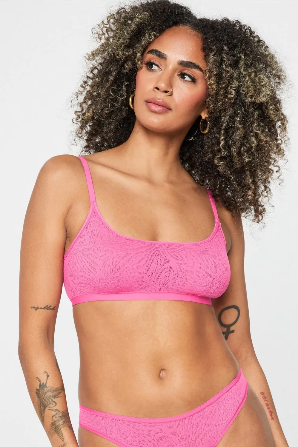Hot Mesh Scoop Bralette sold by Fabletics