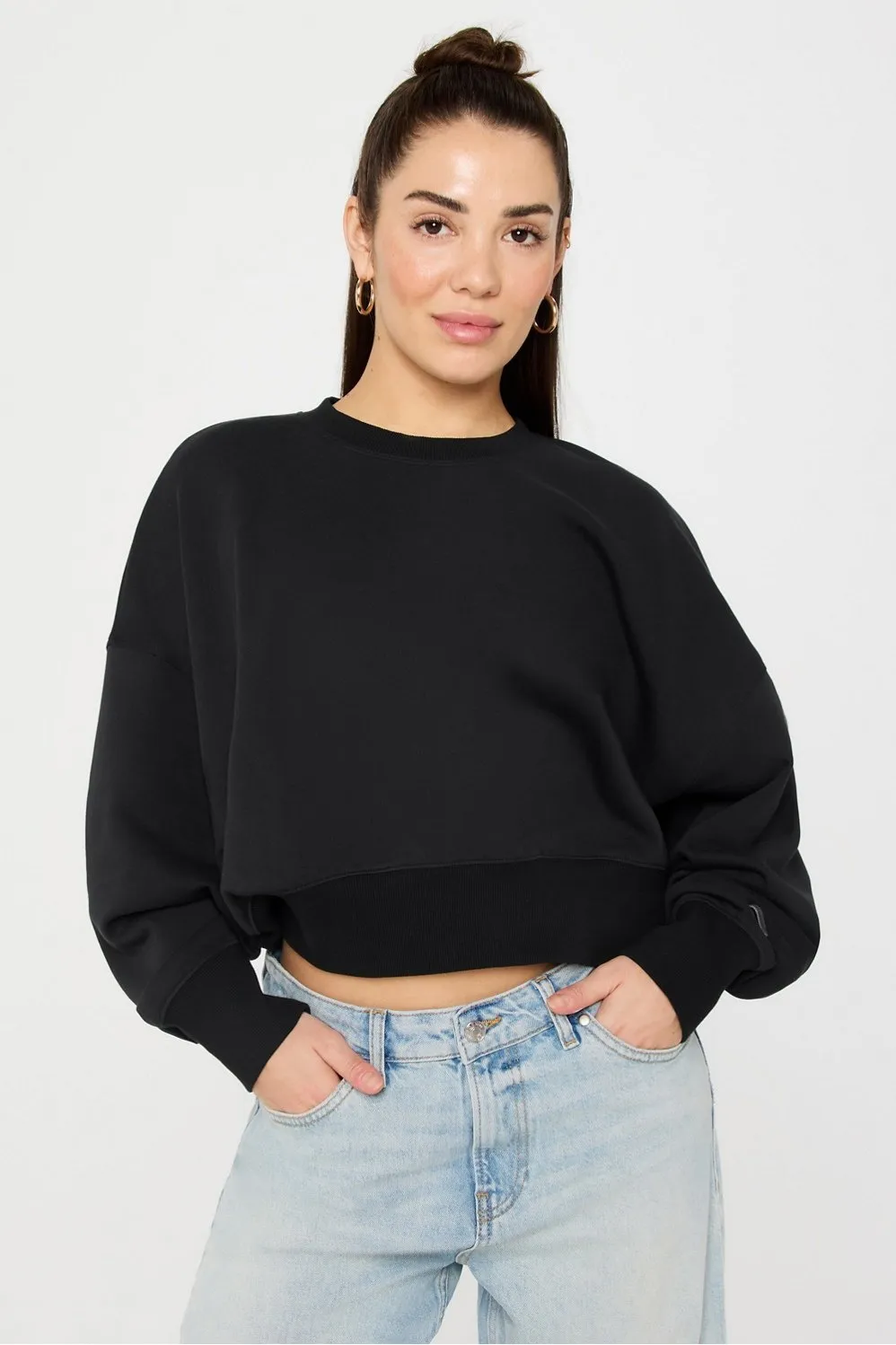 Year Round Terry Crew Neck Sweatshirt sold by Fabletics