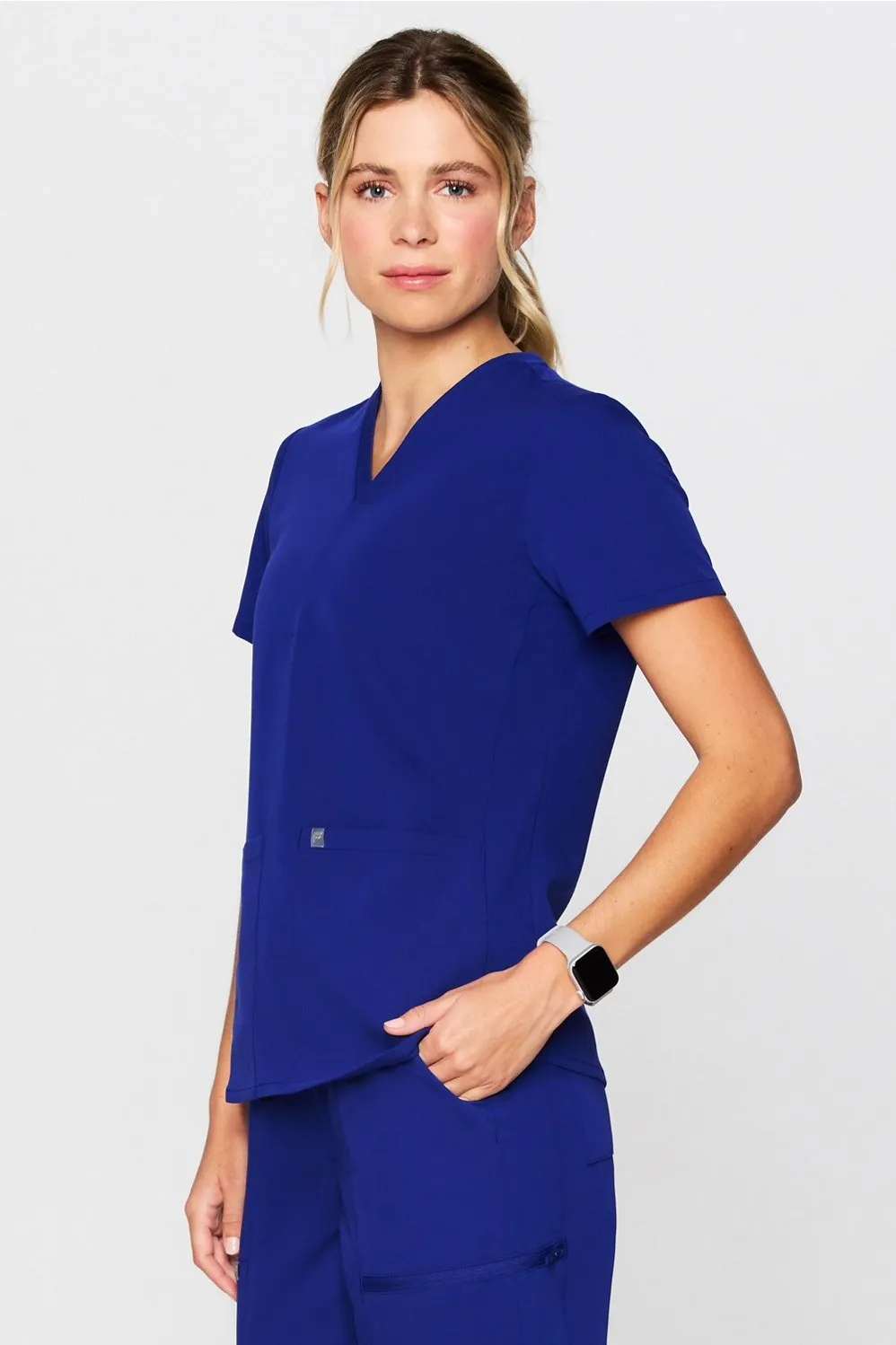 Method 2-Pocket Scrub Top sold by Fabletics