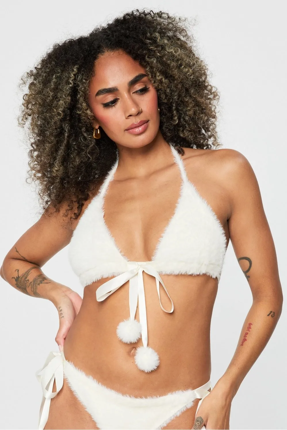 Fuzz Me Bikini Top sold by Fabletics
