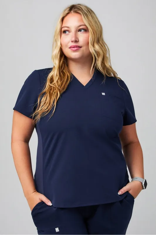 Vital Flex 1-Pocket Scrub Top sold by Fabletics
