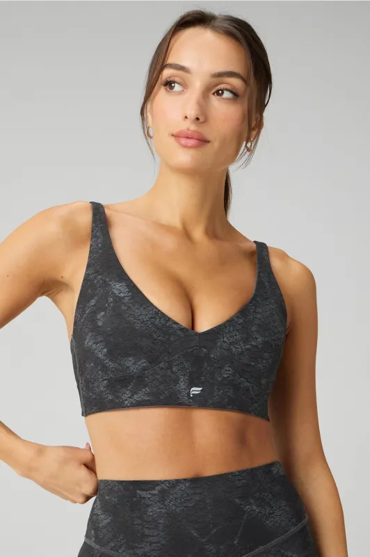 Pureluxe Longline Low Impact Bra sold by Fabletics
