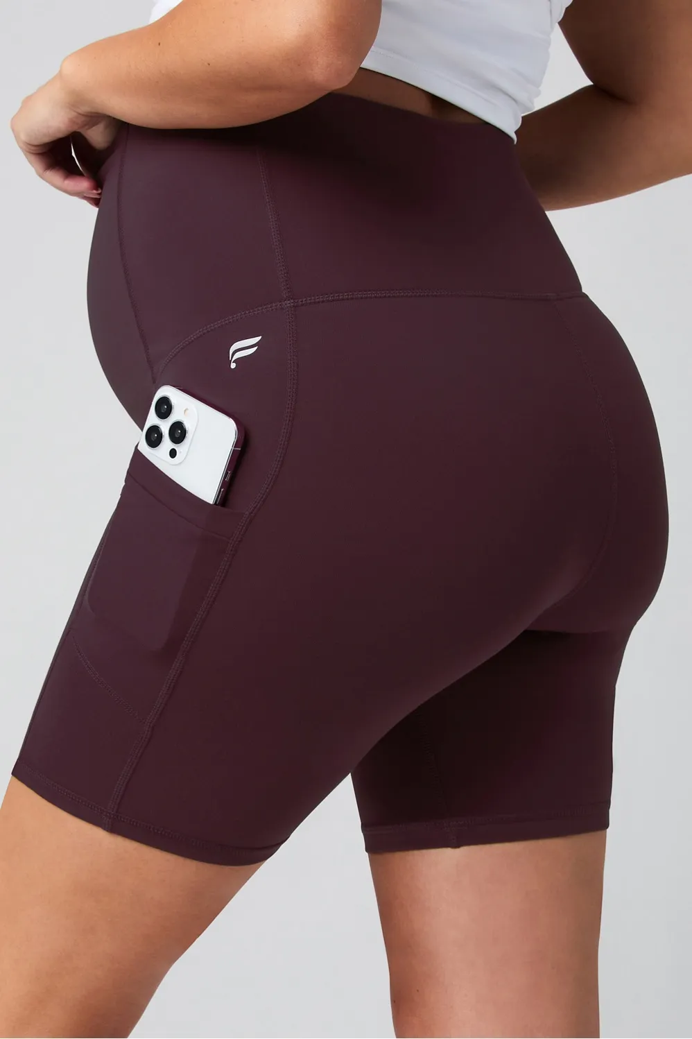 PureLuxe High-Waisted Maternity 6'' Short sold by Fabletics