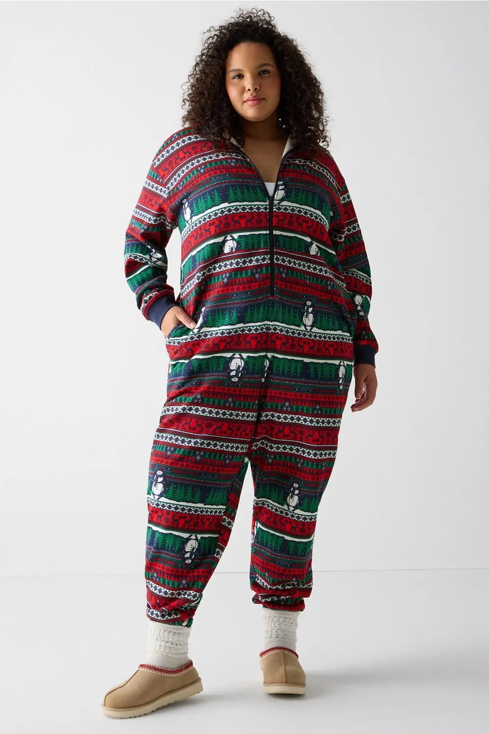 Cozy Fleece Hooded Onesie sold by Fabletics