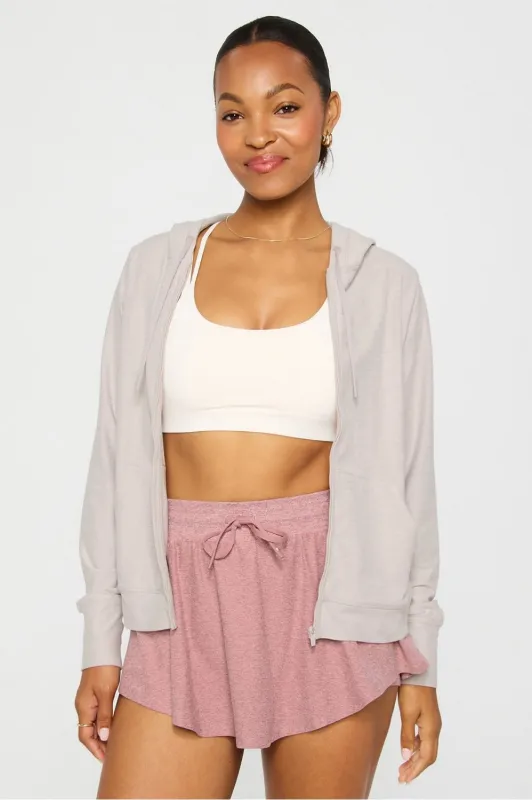Cloud Jersey Full Zip Hoodie sold by Fabletics