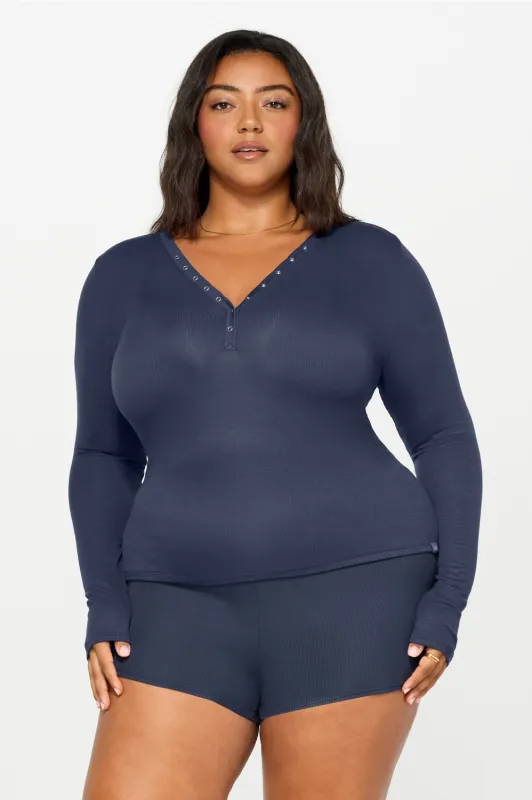 Soft Rib Long Sleeve Henley sold by Fabletics