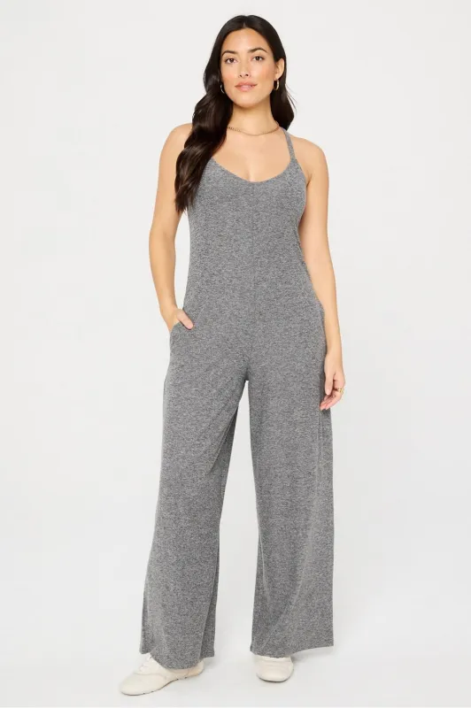 Cloud Jersey Wide Leg Onesie sold by Fabletics