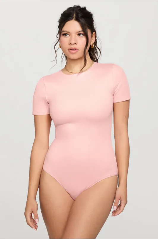 Snug Cotton Short Sleeve Brief Bodysuit sold by Fabletics