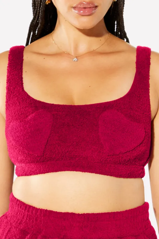 Pet Me Midi Bra With Hearts sold by Fabletics