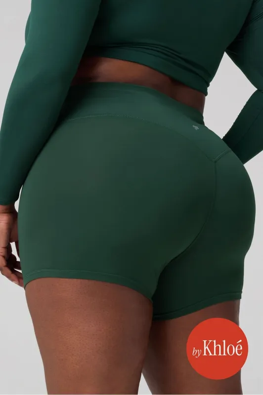 The No-Seam PureLuxe TLC Short 4" sold by Fabletics