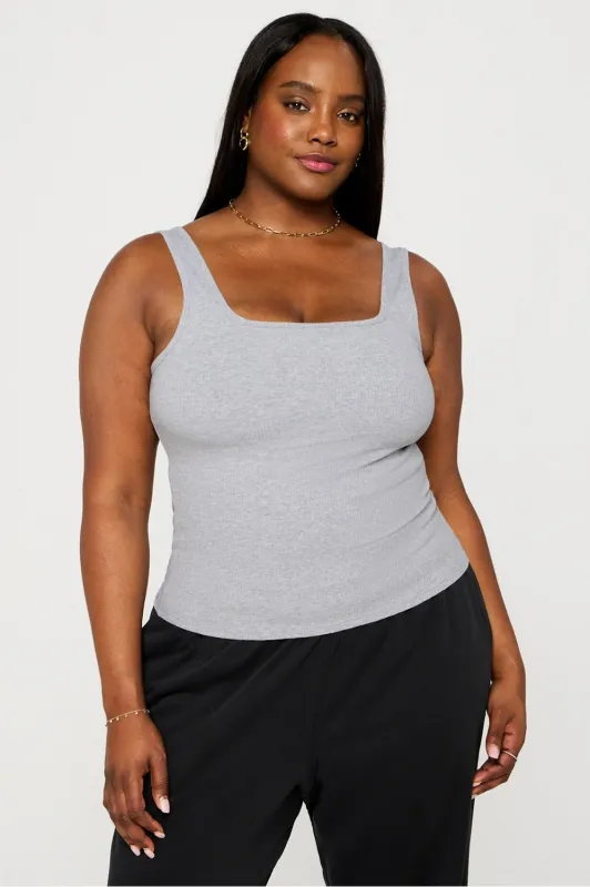 Daily Rib Square Neck Tank sold by Fabletics