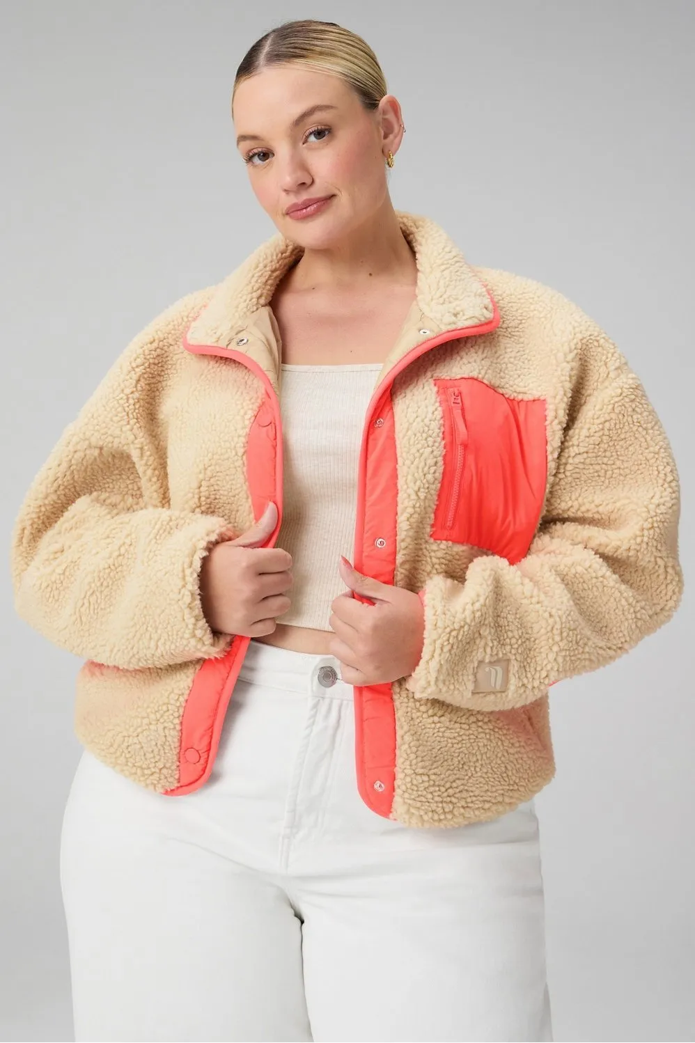 Tahoe Teddy Jacket sold by Fabletics