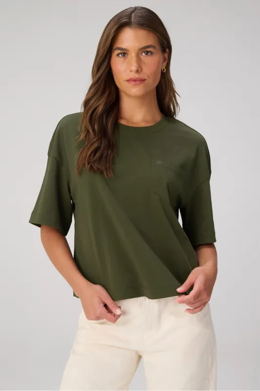 Heavy Cotton Pocket Tee sold by Fabletics