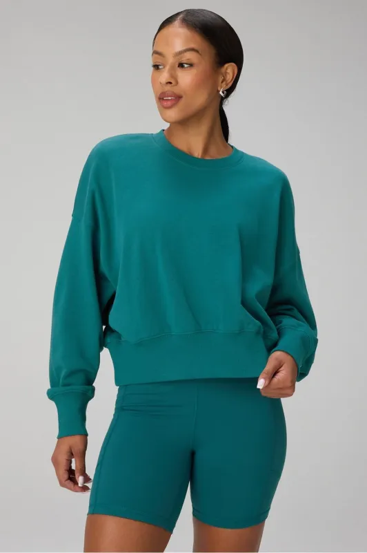 Year Round Terry Crew Neck Sweatshirt sold by Fabletics