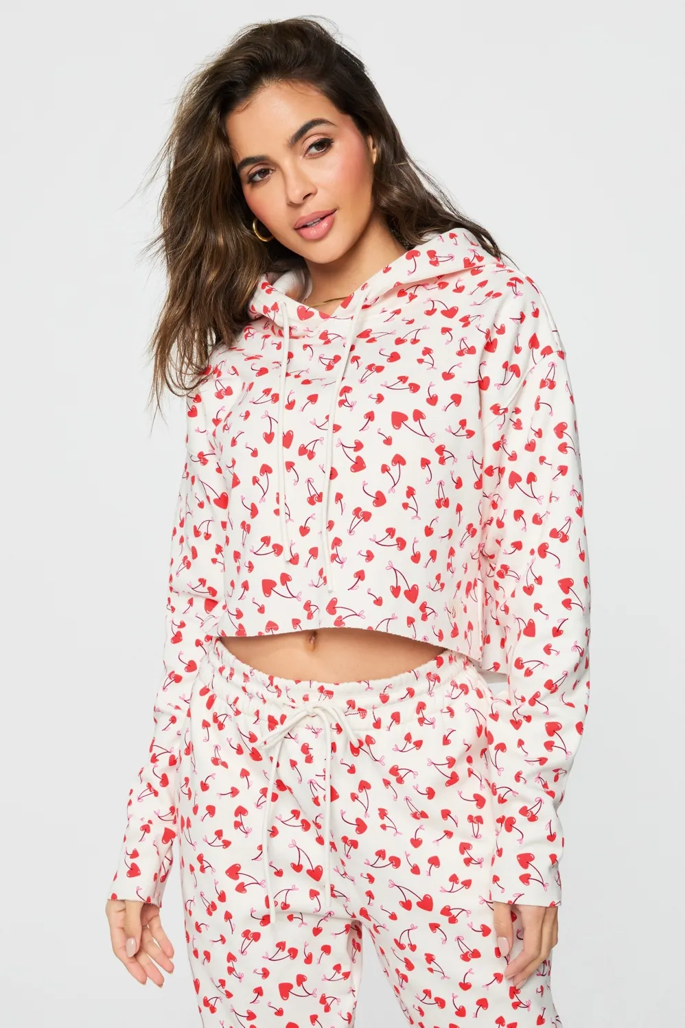 Cozy Fleece Everyday Cropped Hoodie sold by Fabletics