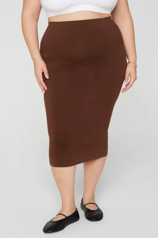 Smooth As Hell Shaping Midi Skirt sold by Fabletics