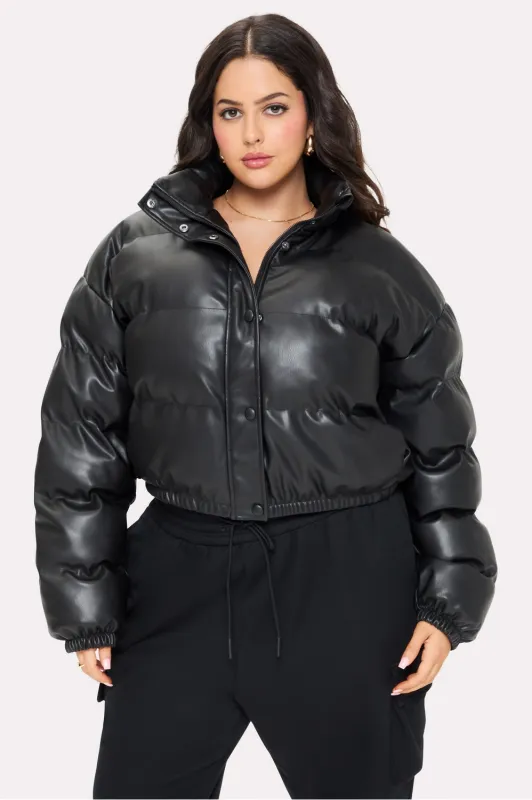 Leatherette Bomber Jacket sold by Fabletics