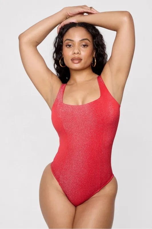 Shaping Swim Luxe Waist Cinching One Piece sold by Fabletics