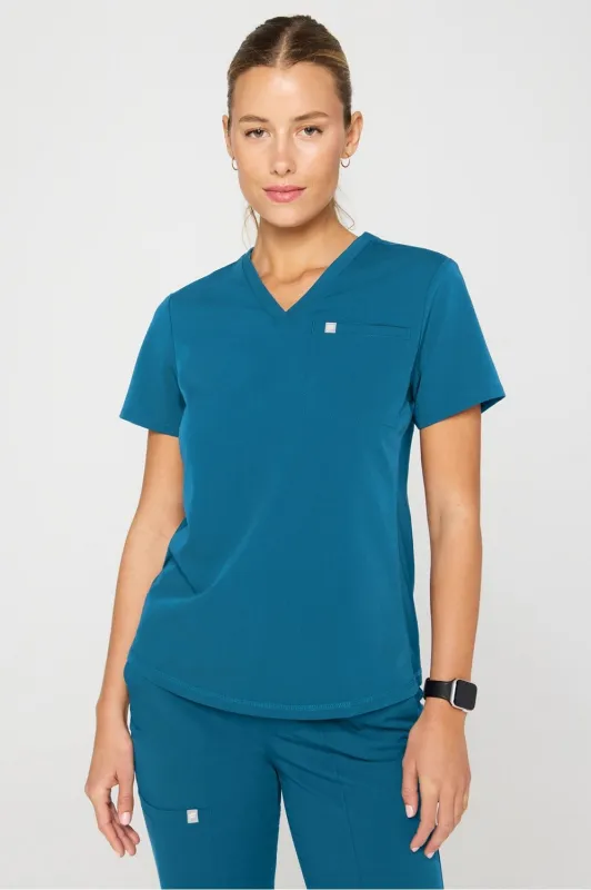 Vital Flex 1-Pocket Scrub Top sold by Fabletics