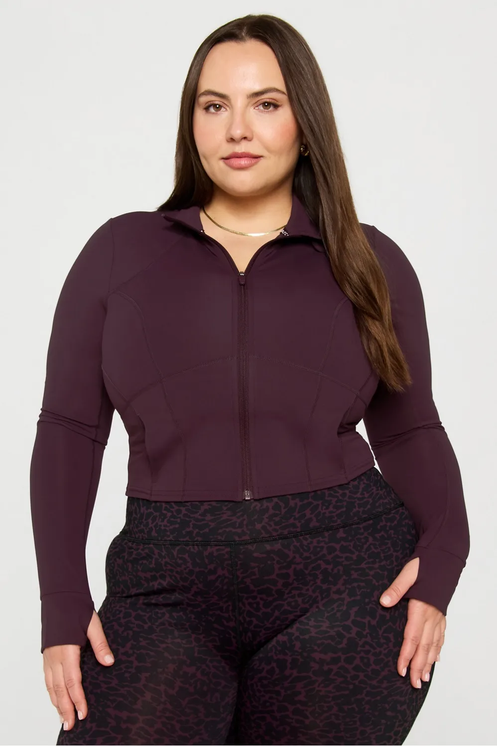 Perfect Storm Cropped Train Jacket sold by Fabletics