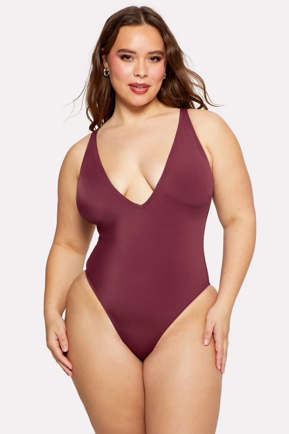 Shaping Swim Plunge One Piece sold by Fabletics