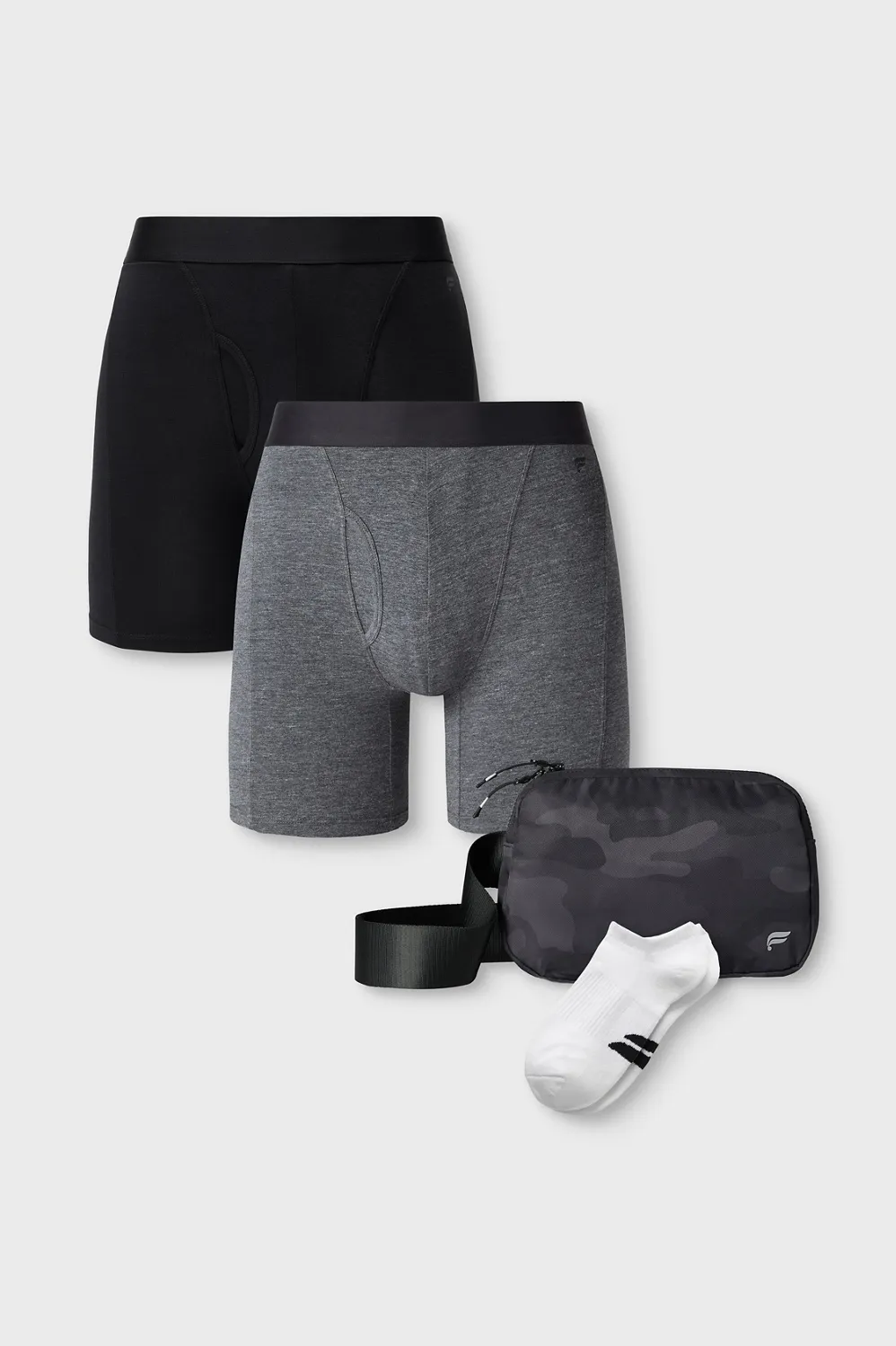 The 24-7 Boxer Brief & Belt Bag & Ankle Sock 4-Piece Bundle sold by Fabletics