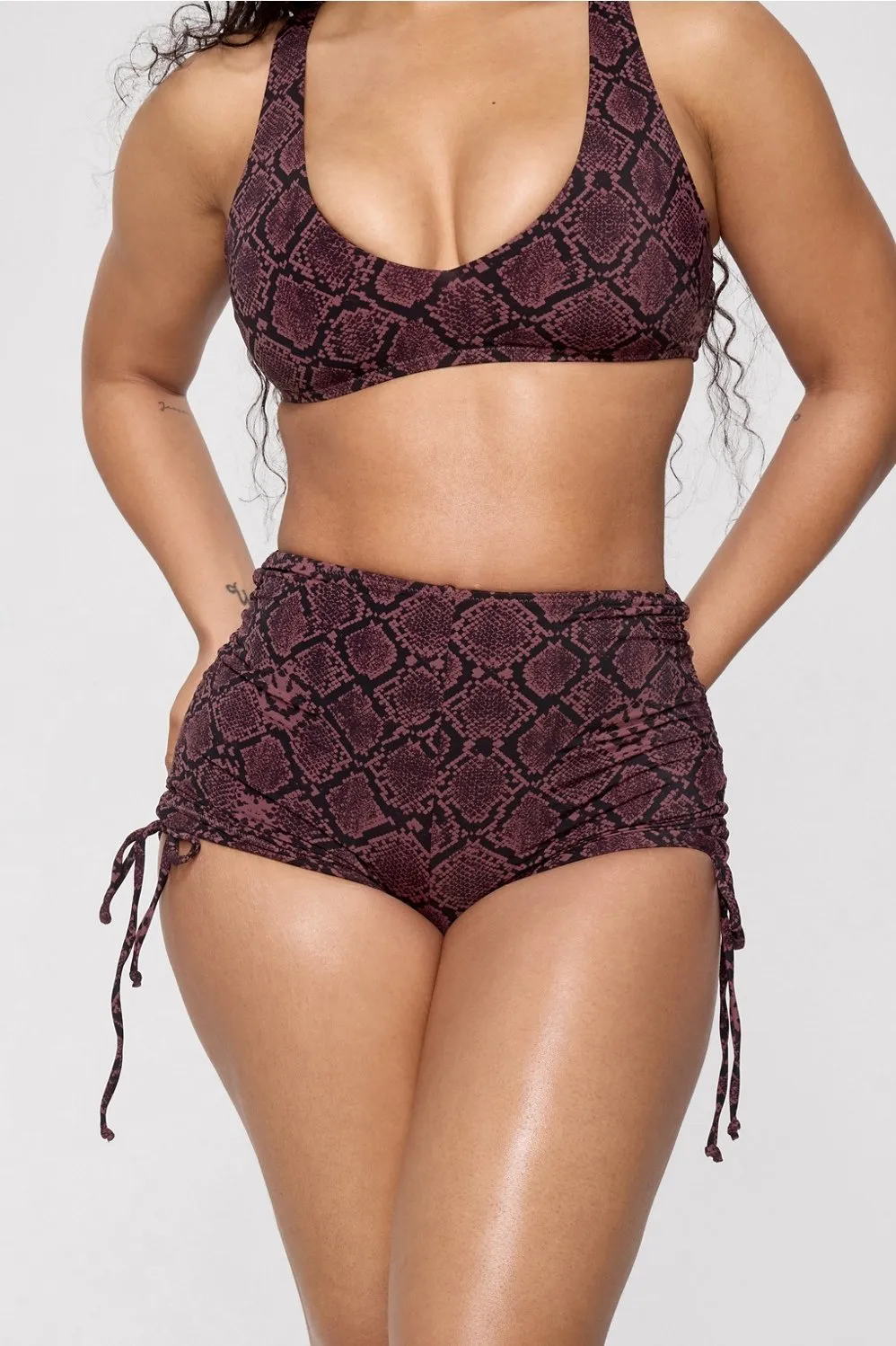Shaping Swim High Waist Booty Short sold by Fabletics