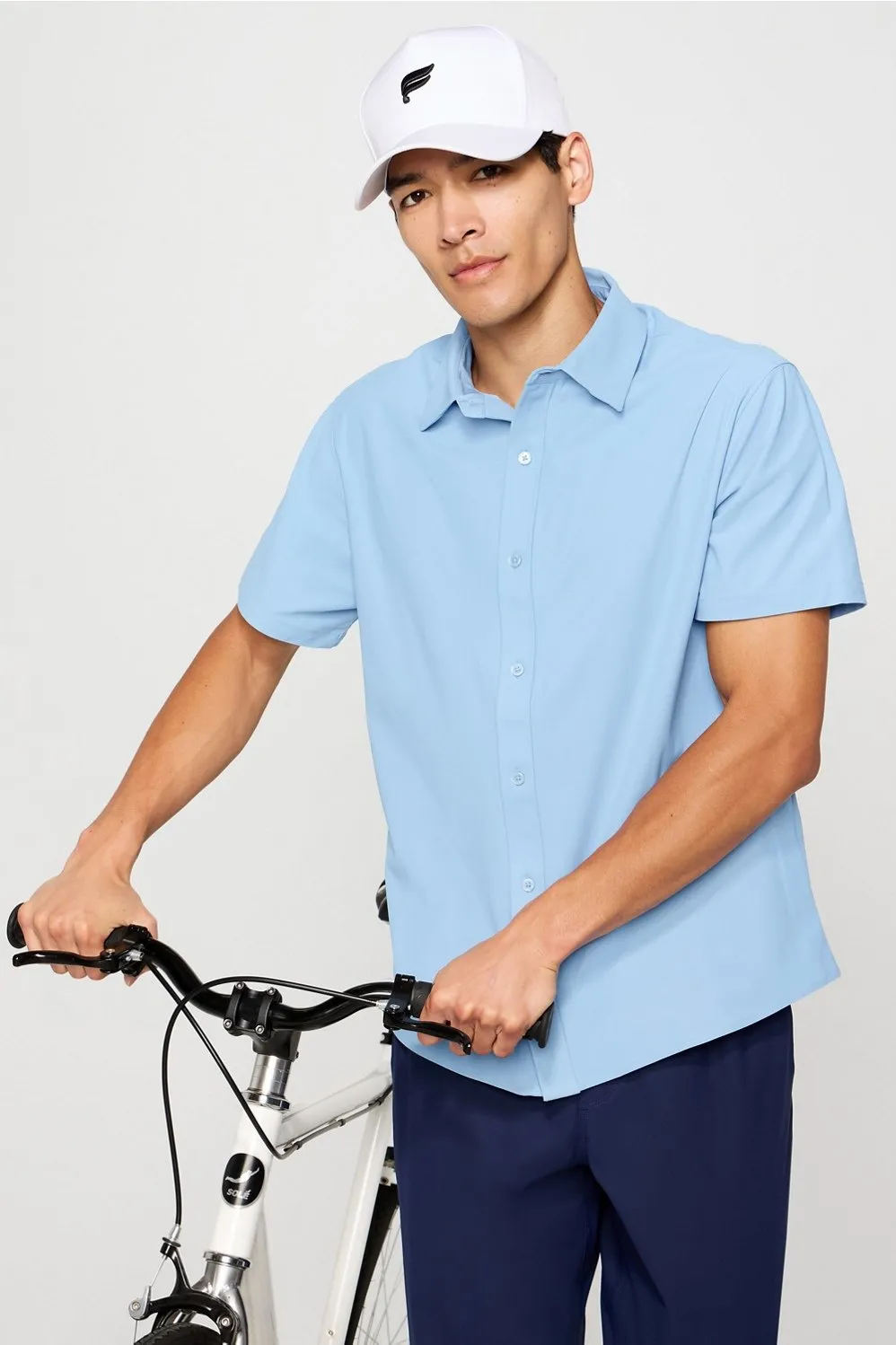 The Don Short Sleeve Button Up sold by Fabletics
