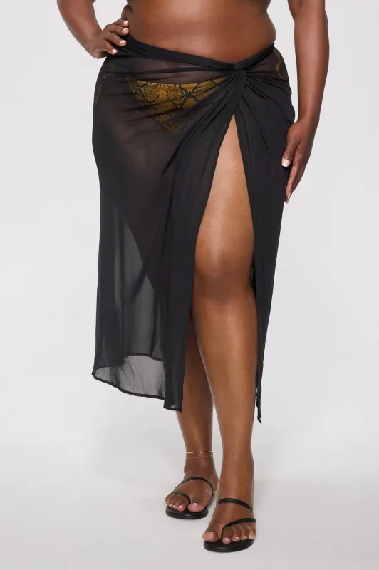 Sheer Mesh Sarong sold by Fabletics