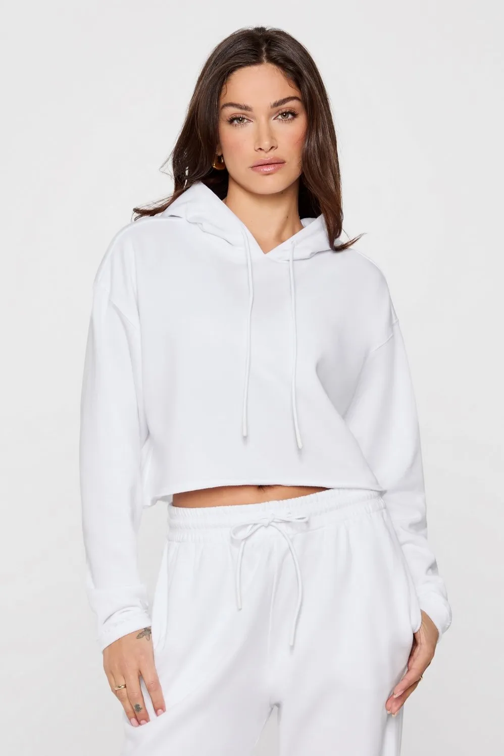 Year Round Terry Cropped Hoodie sold by Fabletics