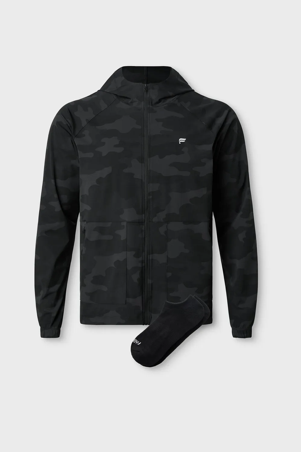 The One Jacket & Invisible Sock 2-Piece Bundle sold by Fabletics