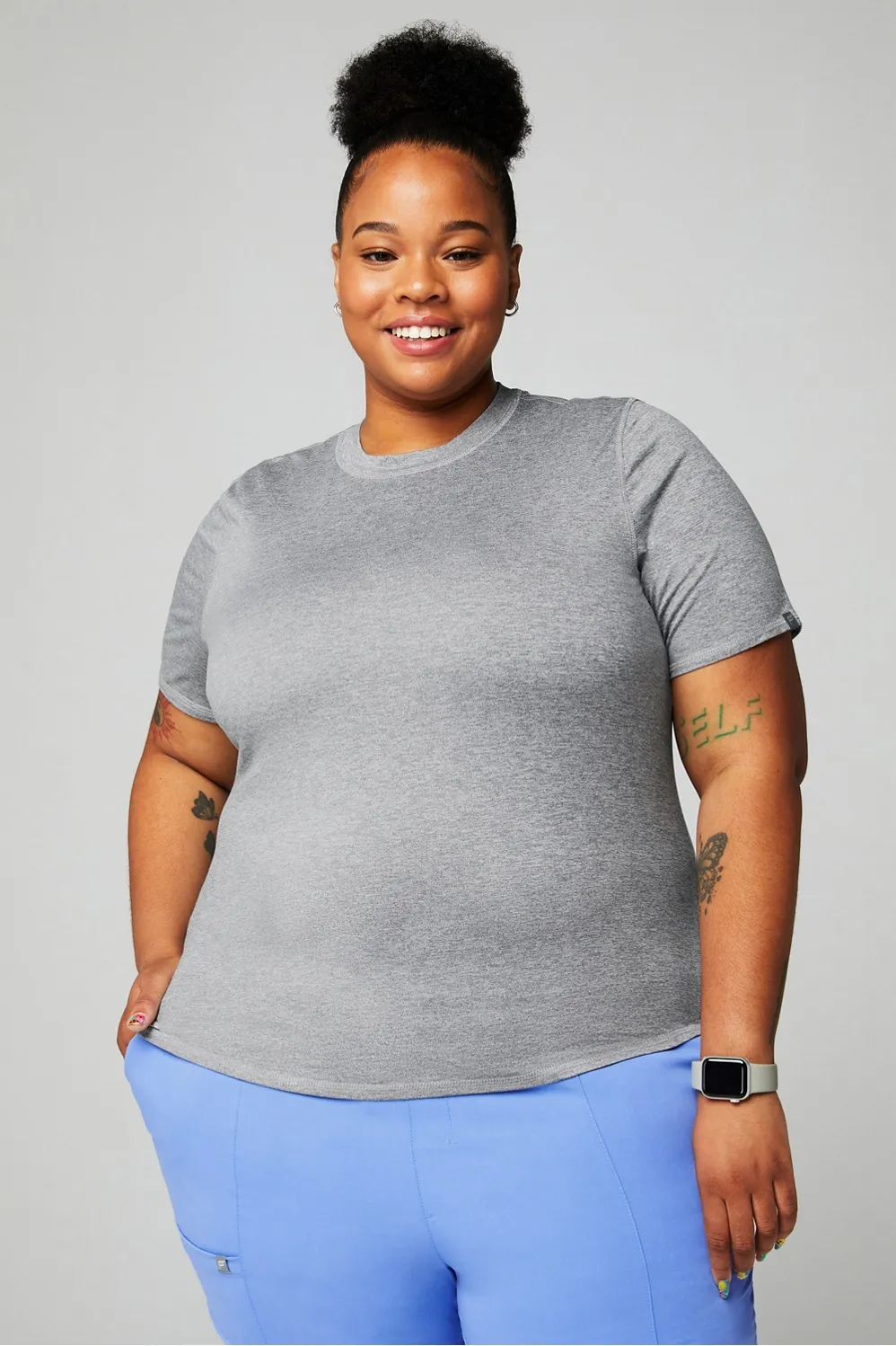 Core Short-Sleeve Underscrub Top sold by Fabletics