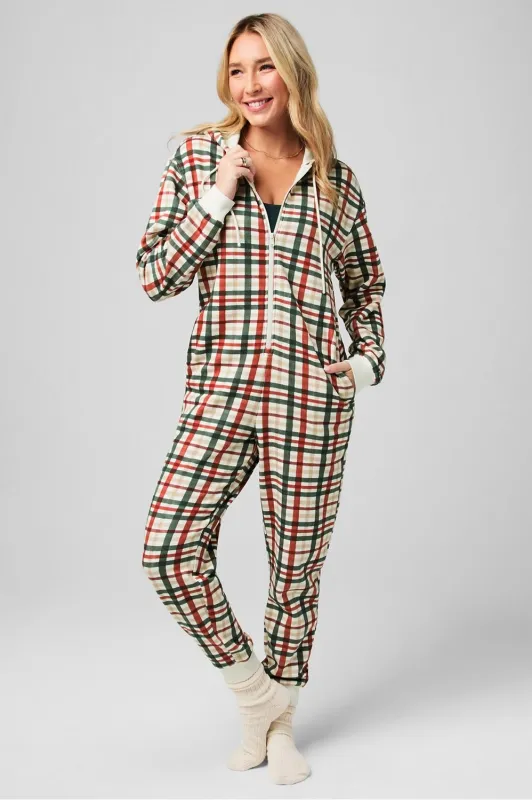 Cozy Fleece Hooded Onesie sold by Fabletics