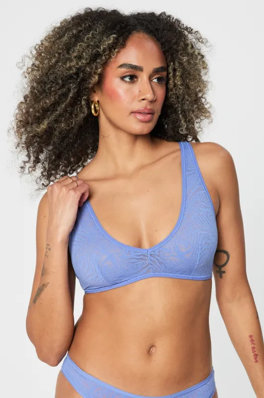Hot Mesh Plunge Bralette sold by Fabletics