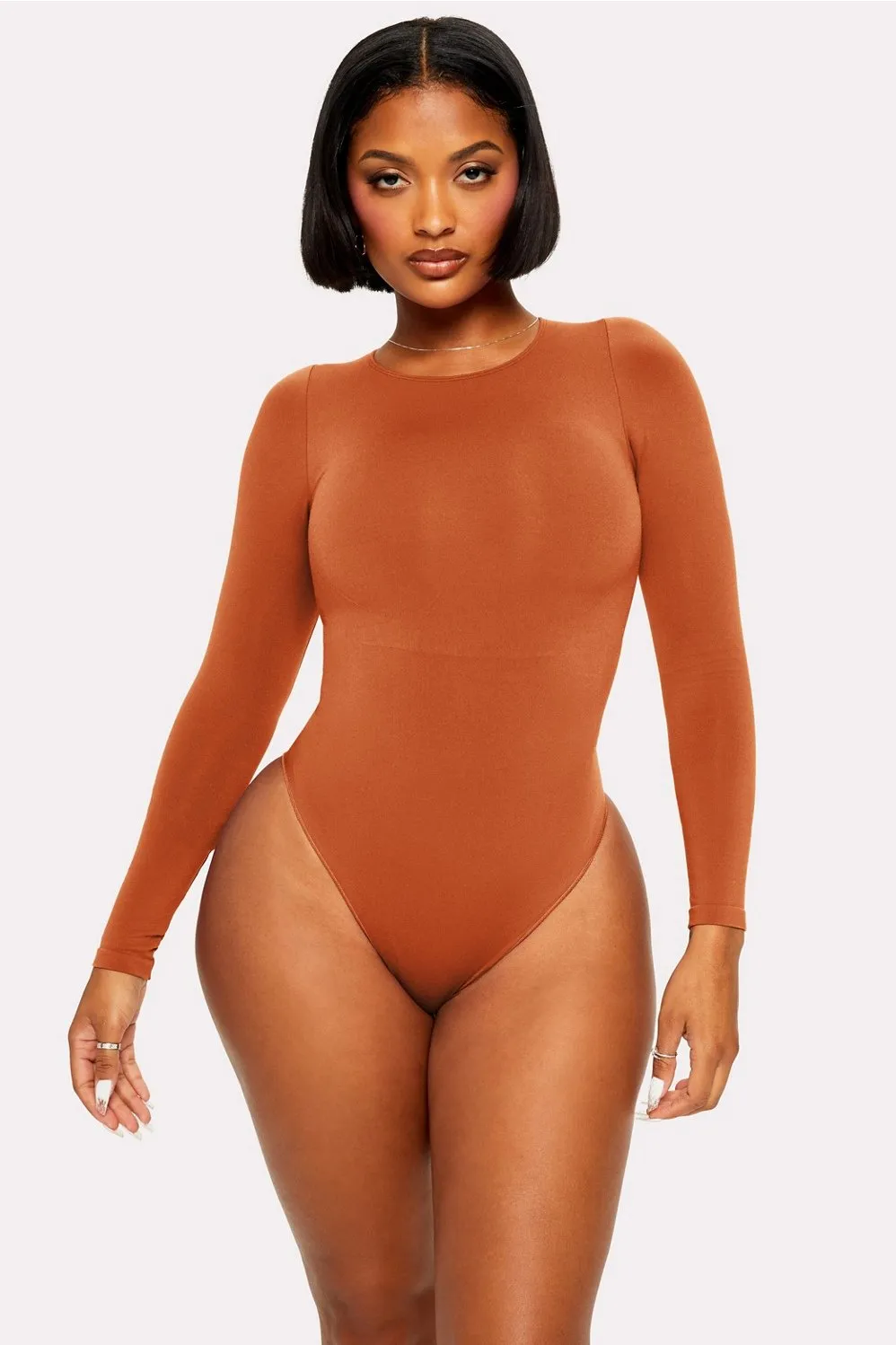 Nearly Naked Shapewear Long Sleeve Bodysuit sold by Fabletics