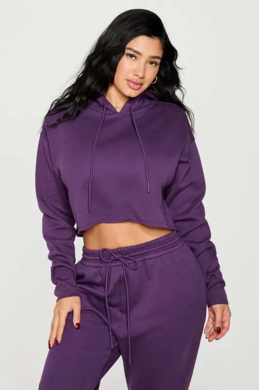 Cozy Fleece Everyday Cropped Hoodie sold by Fabletics