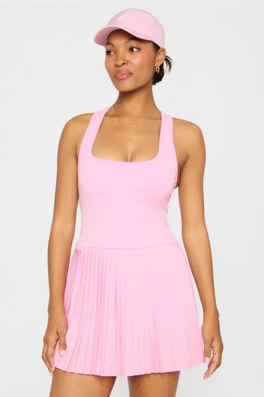 Hot Shot Pleated Dress Ultra Mini sold by Fabletics