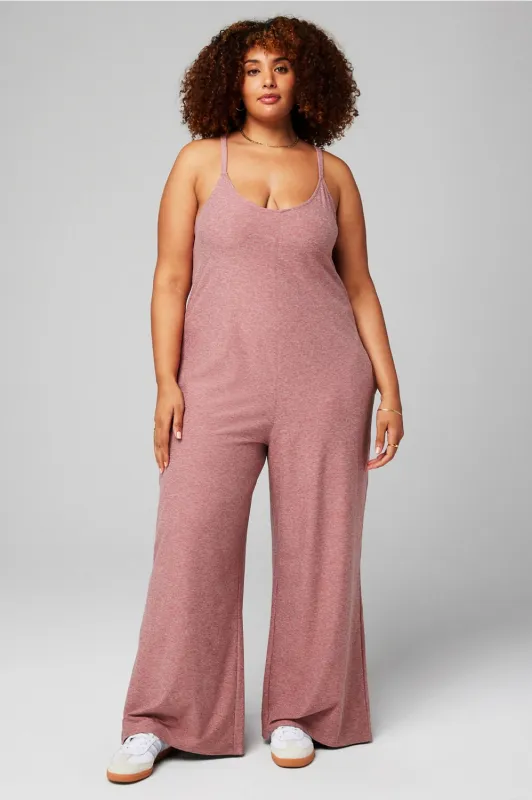 Cloud Jersey Wide Leg Onesie sold by Fabletics