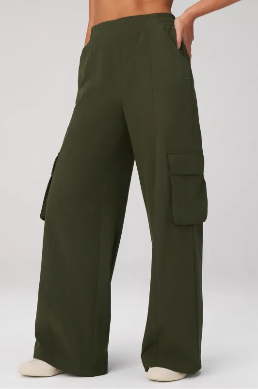 Downtown Wide Leg Cargo Pant sold by Fabletics