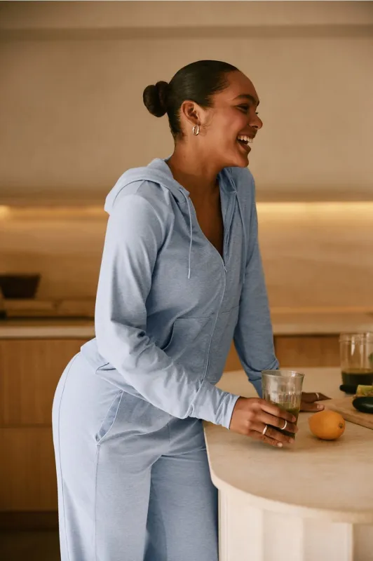 Cloud Jersey Full Zip Hoodie sold by Fabletics