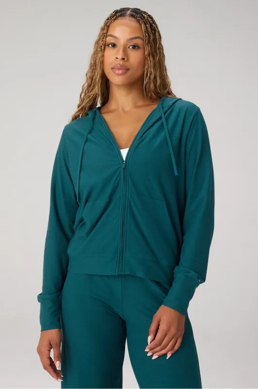 Cloud Jersey Full Zip Hoodie sold by Fabletics