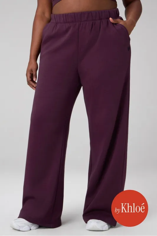 Cozy Fleece Wide Leg Sweatpant sold by Fabletics