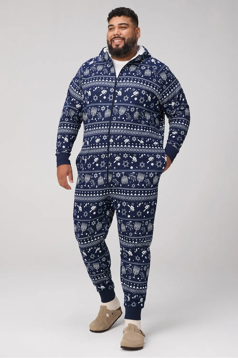 The Go-To Fleece Hooded Onesie sold by Fabletics