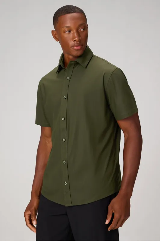 The Don Short Sleeve Button Up sold by Fabletics