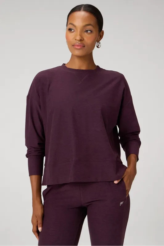 Cloud Jersey Boxy Long-Sleeve Top sold by Fabletics