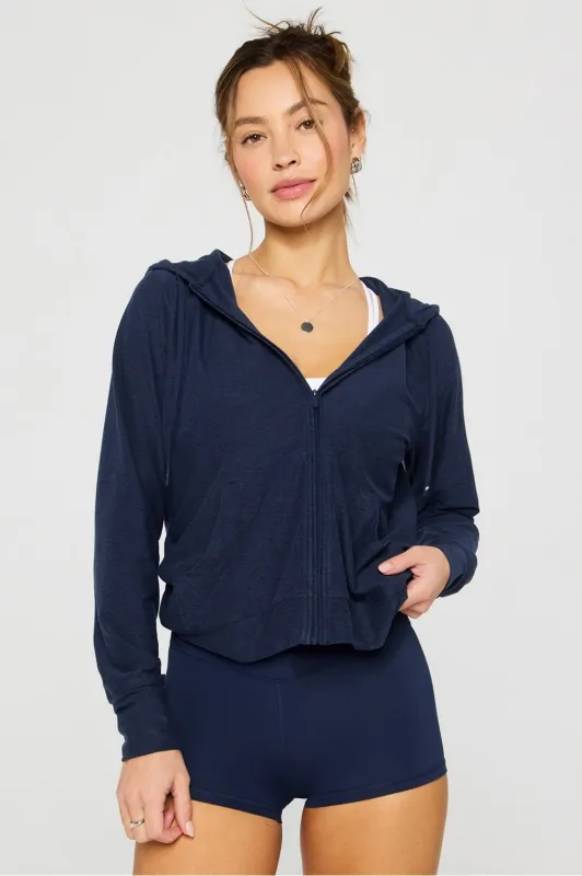 Cloud Jersey Full Zip Hoodie sold by Fabletics