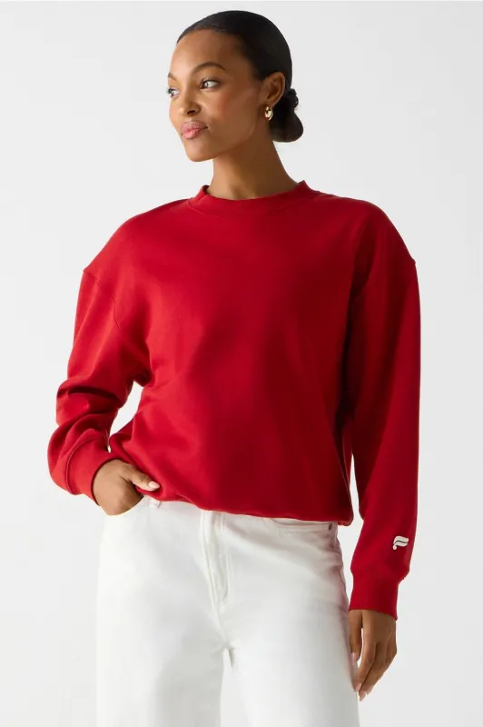 Cozy Fleece Crew Neck Sweatshirt sold by Fabletics