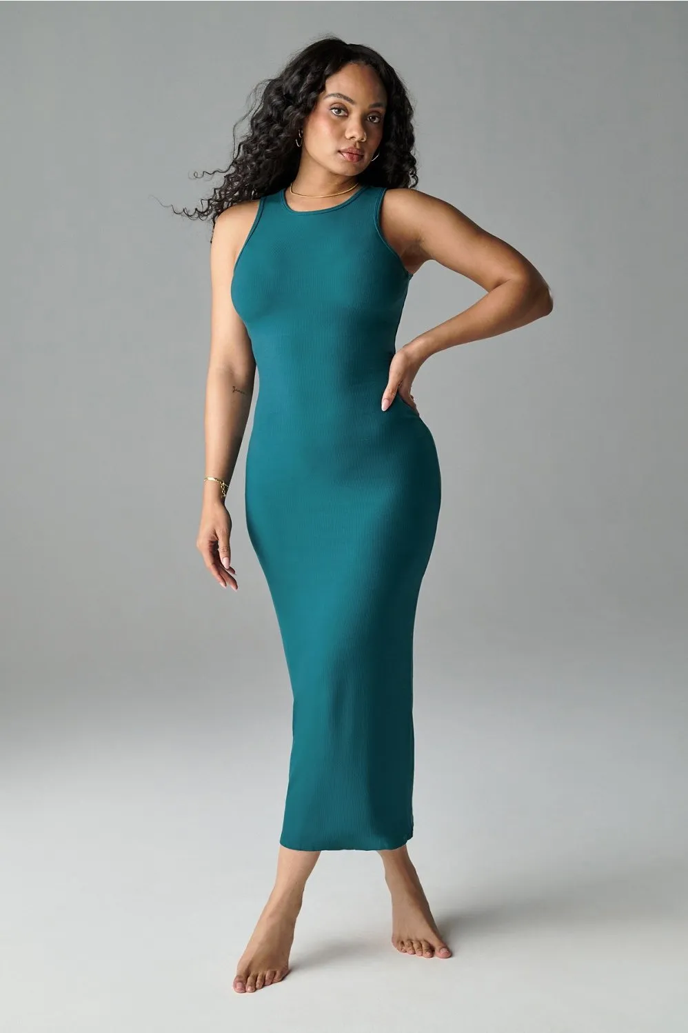 Soft Rib Sleeveless Maxi Dress sold by Fabletics