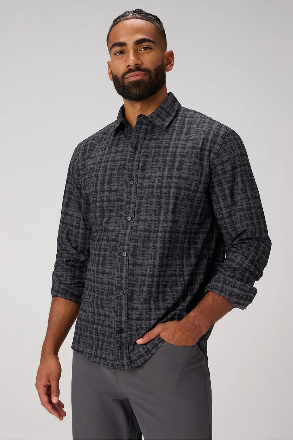 The Don Long Sleeve Button Up (Slim Fit) sold by Fabletics